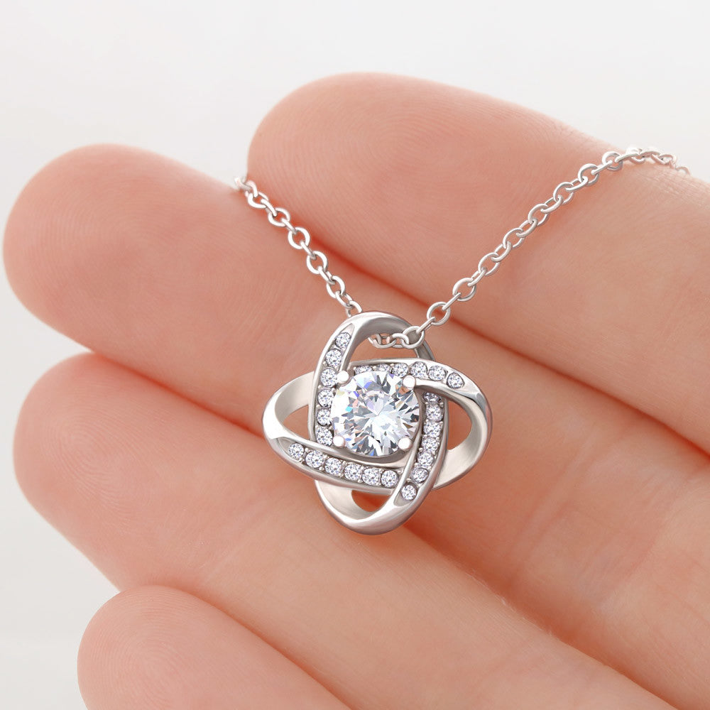 To My Unbiological Sister, I Have You Love Knot Necklace