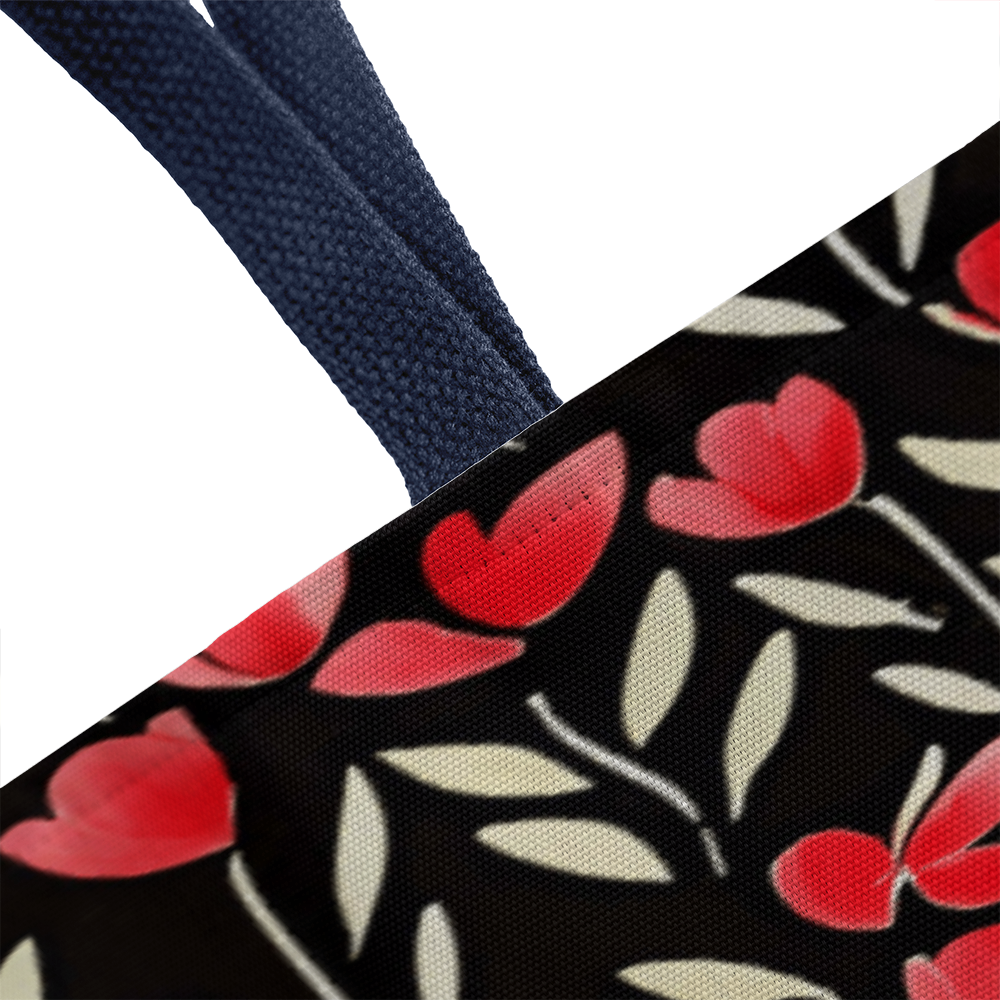 Romantic Red Flowers Valentine Tote Bag