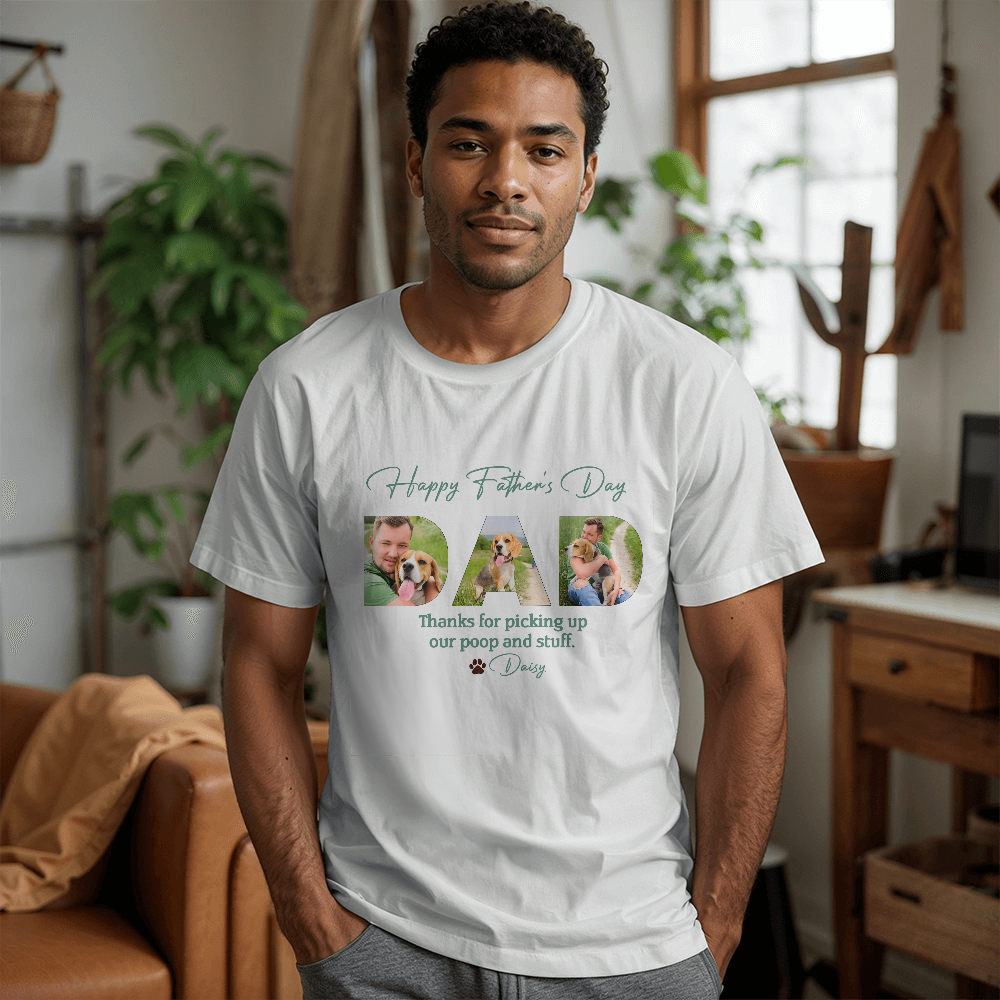 Father's Day Funny Tee, Gifts for Dad, Unisex Cotton Shirt, Pet Lover Gift, Dad Appreciation Apparel, Humor Tee