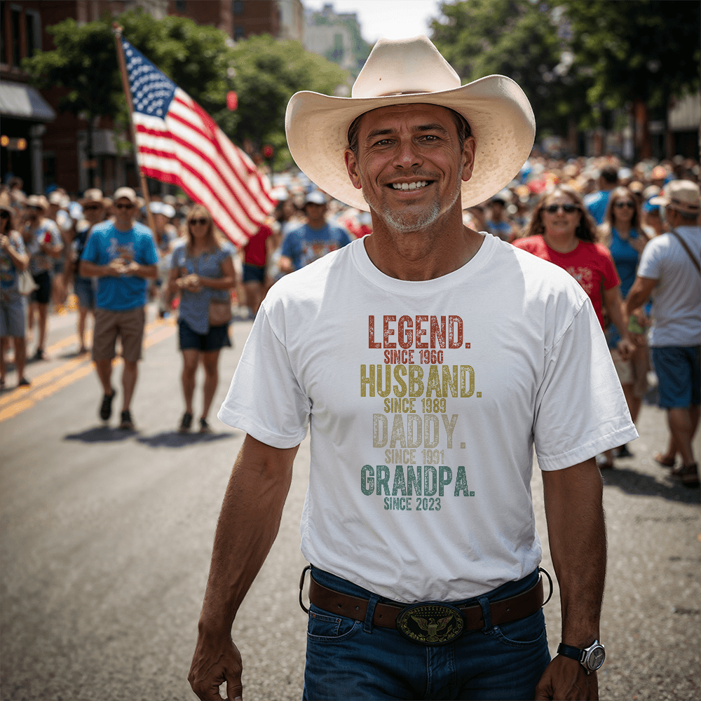 Legendary Family T-Shirt, Funny Gifts for Dad, Grandpa Shirt, Custom Men's Tee, Family Reunion Apparel