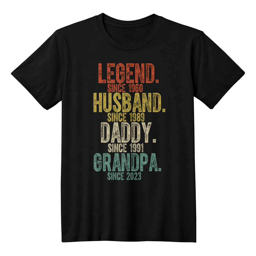 Legendary Family T-Shirt, Funny Gifts for Dad, Grandpa Shirt, Custom Men's Tee, Family Reunion Apparel
