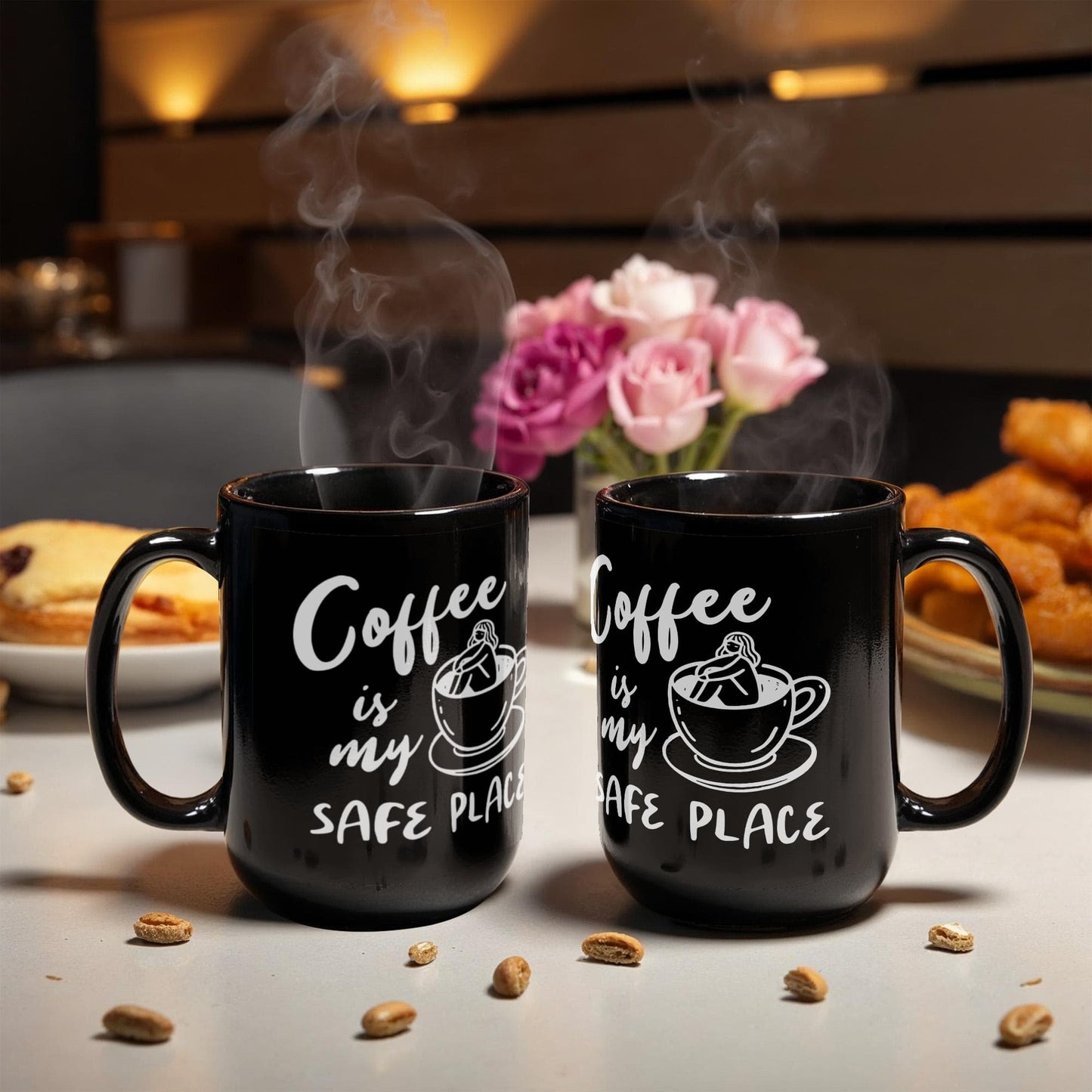 Coffee Is My Safe Place - Funny Coffee Mug