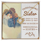 To My Unbiological Sister, Sisters By Heart Love Knot Necklace