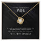 To My Wife, I Love You Love Knot Necklace
