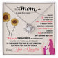 To My Mom, Thank You For Everything Love Knot Necklace