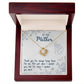 To My Mother, Thank You For Always Being There Love Knot Necklace