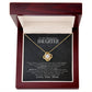 To My Beautiful Daughter, You Are Braver Than You Believe Love Knot Necklace