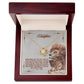 To My Beautiful Daughter, I Promise To Love You For The Rest Of My Life Love Knot Necklace