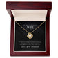 To My Wife, I Love You Love Knot Necklace