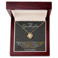 To My Granddaughter, You_ll Feel My Love Within This Love Knot Necklace