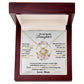 To My Lovely Daughter, Hold This Tight To Feel My Love Love Knot Necklace