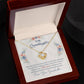 To My Granddaughter, This Old Woman Will Always Have Your Back Love Knot Necklace