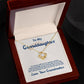 To My Granddaughter, I Love You For The Rest Of My Life Love Knot Necklace