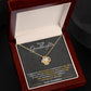 To My Granddaughter, You_ll Feel My Love Within This Love Knot Necklace