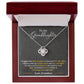 To My Granddaughter, You_ll Feel My Love Within This Love Knot Necklace