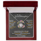 To My Granddaughter, Hold This Tight To Feel My Love Love Knot Necklace