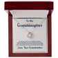 To My Granddaughter, I Love You For The Rest Of My Life Love Knot Necklace