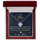 To My Wife, I Want To Be Your Everything Love Knot Necklace