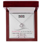 To My Mom, I Loved You My Whole Life Love Knot Necklace