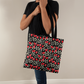 Romantic Red Flowers Valentine Tote Bag