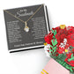 To My Soulmate, In Your Heart I Found My Love Aluring Beauty Necklace and  Sweet Devotion Bouquet
