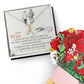 To My Wife, I Just Want To Be Your Last Everything Aluring Beauty Necklace and  Sweet Devotion Bouquet