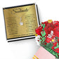 To My Soulmate, You_re The BEst Thing That Happened To Me Aluring Beauty Necklace and  Sweet Devotion Bouquet