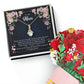 To My Mom, Thank yOU For Being My Friend Aluring Beauty Necklace and  Sweet Devotion Bouquet