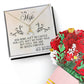 To My Wife, You Are My Queen Forever Aluring Beauty Necklace and  Sweet Devotion Bouquet