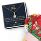 To My Wife, I Want To Be Your Everything Aluring Beauty Necklace and  Sweet Devotion Bouquet