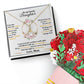 To My Lovely Daughter, Hold This Tight To Feel My Love Aluring Beauty Necklace and  Sweet Devotion Bouquet