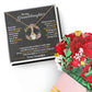 To My Granddaughter, Hold This Tight To Feel My Love Aluring Beauty Necklace and  Sweet Devotion Bouquet