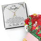 To My Daughter, I_m Always Right Here In Your Heart Aluring Beauty Necklace and  Sweet Devotion Bouquet