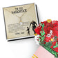 To My Daughter, You Will Never Lose Aluring Beauty Necklace and  Sweet Devotion Bouquet
