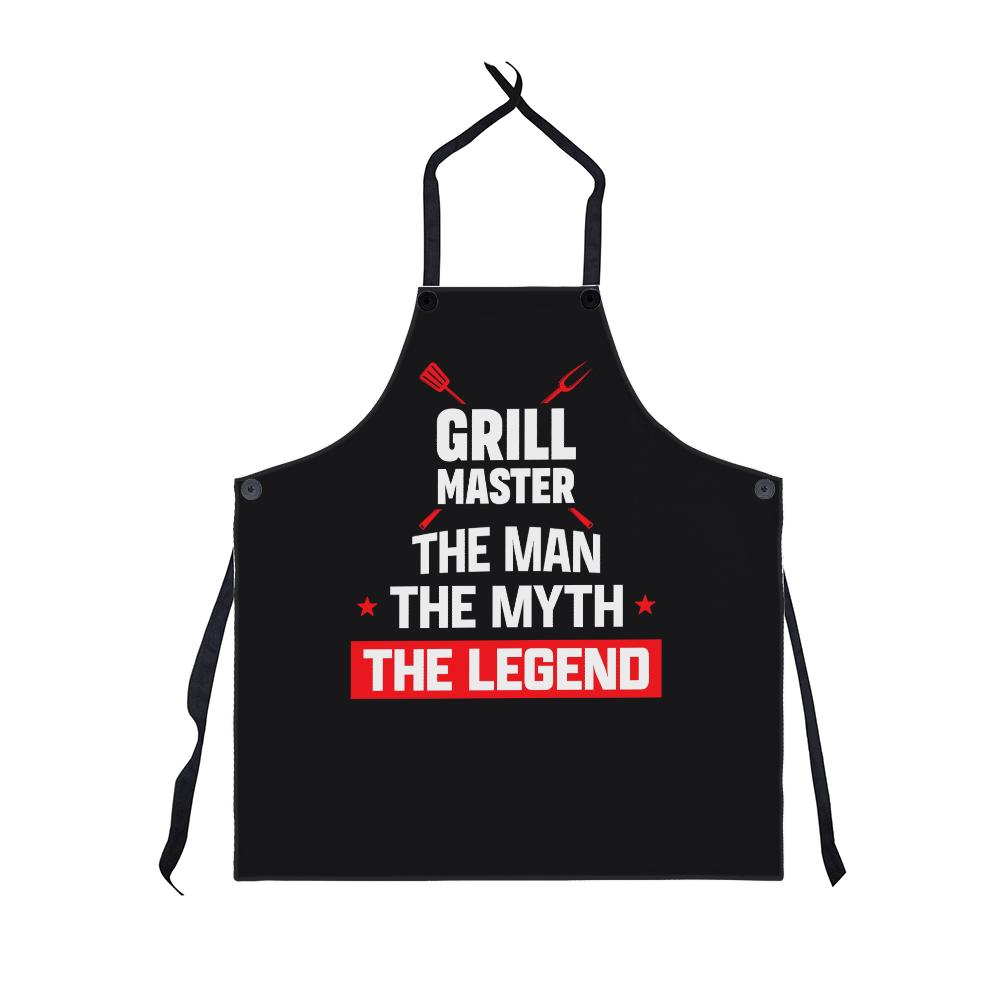 Grill Master Apron for BBQ Lovers, Personalized Kitchen Gift, Cooking Accessory, Father's Day Essential, Gift Idea for Men Fathers Day Apron Gift For Dad