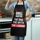 Grill Master Apron for BBQ Lovers, Personalized Kitchen Gift, Cooking Accessory, Father's Day Essential, Gift Idea for Men Fathers Day Apron Gift For Dad