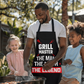 Grill Master Apron for BBQ Lovers, Personalized Kitchen Gift, Cooking Accessory, Father's Day Essential, Gift Idea for Men Fathers Day Apron Gift For Dad