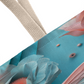 Turquoise Elegance: Dragonfly and Flowers Tote Bag