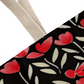 Romantic Red Flowers Valentine Tote Bag