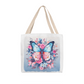 Bloom & Flutter: Butterfly and Flowers Tote Bag