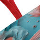 Turquoise Elegance: Dragonfly and Flowers Tote Bag