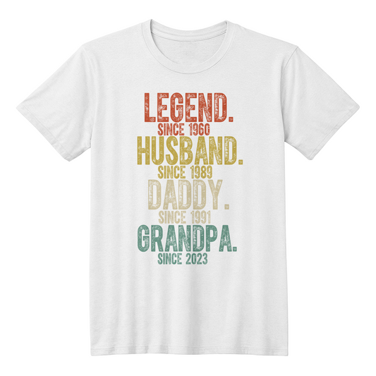 Legendary Family T-Shirt, Funny Gifts for Dad, Grandpa Shirt, Custom Men's Tee, Family Reunion Apparel