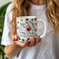 Cute Elephant Family Mug - Heart & Star Design, Gift for Mom & Dad, Personalized Gift, Cozy Home, Birthday, Love Fathers Day Gift