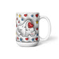 Cute Elephant Family Mug - Heart & Star Design, Gift for Mom & Dad, Personalized Gift, Cozy Home, Birthday, Love Fathers Day Gift 11 and 15 OZ