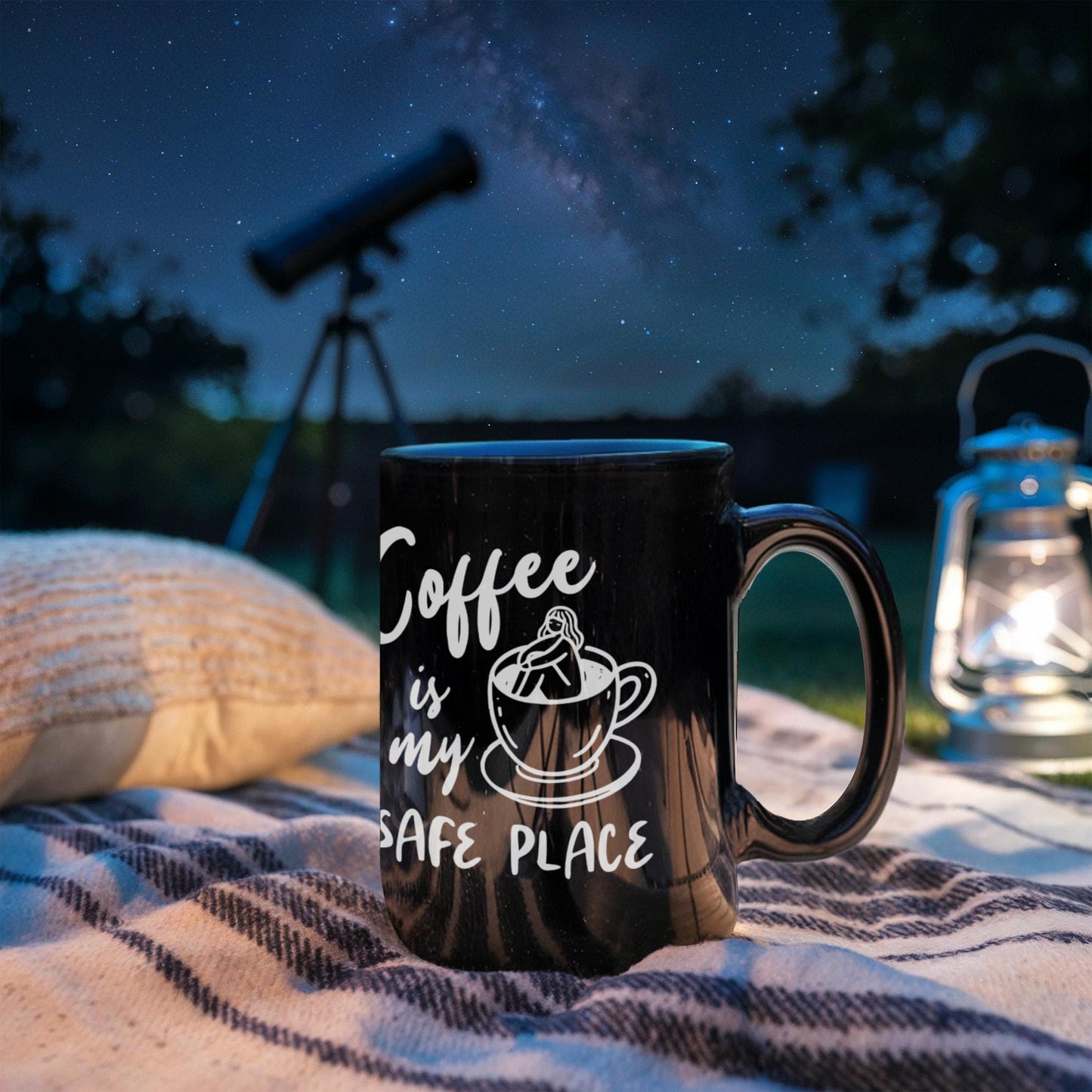 Coffee Is My Safe Place - Funny Coffee Mug